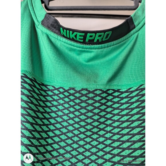 Men’s Nike Pro Green Dri Fit Sleeveless Shirt Fitted XL Basketball - Picture 5 of 8